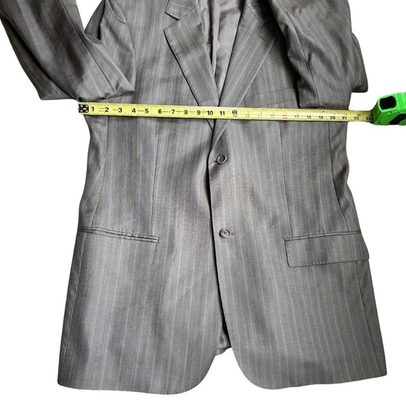 Collezioni L’Uomo Made In Italy Seta Silk And Wool Mens 2 Button Blazer Size 40R - Picture 3 of 13